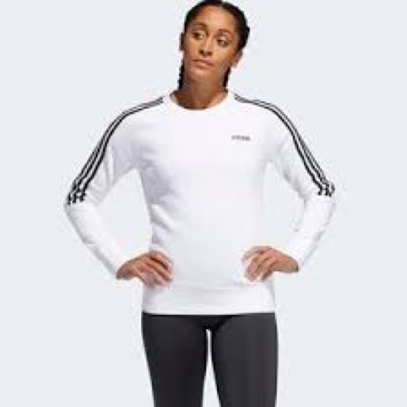 adidas Sweaters - Women’s Adidas FL4895 White Crew Sweatshirt Large